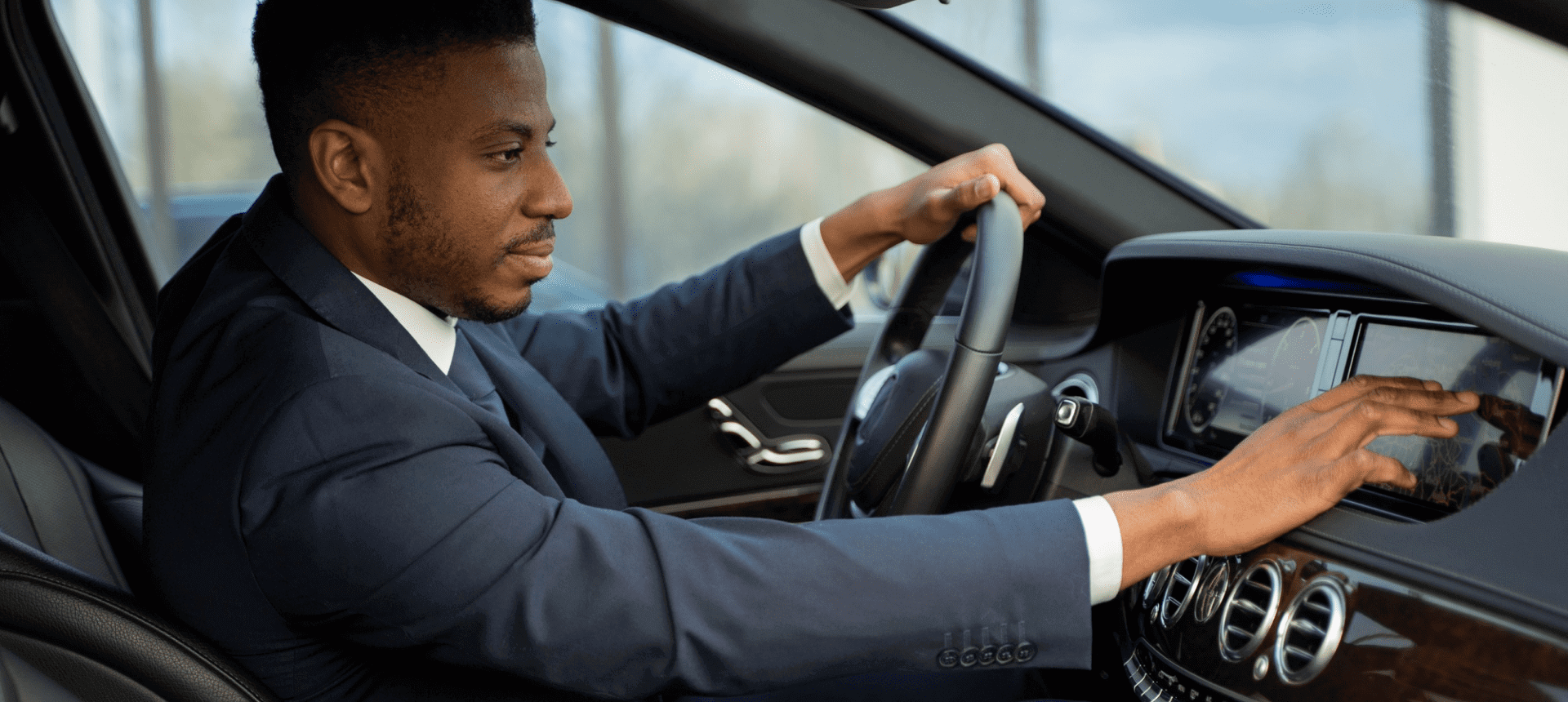 Airport transfer luxury sedan
